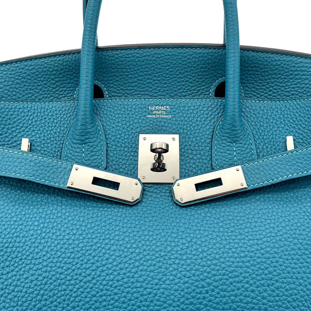 HERMES BIRKIN 30 TURQUOISE TOGO HAND BAG □R SHW 90295403