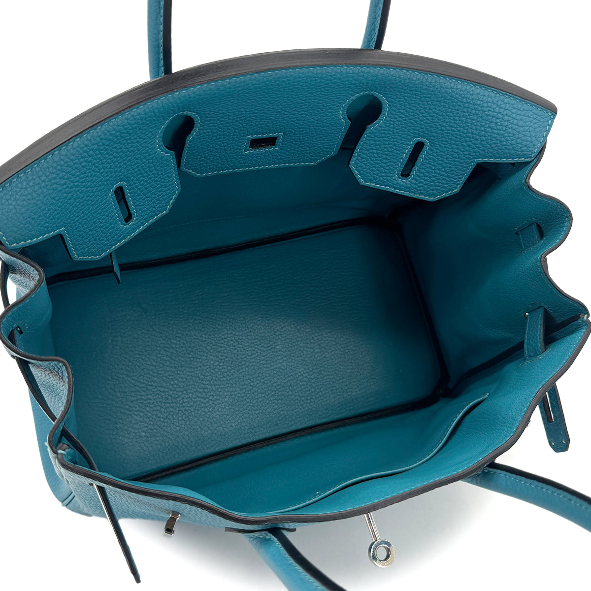 HERMES BIRKIN 30 TURQUOISE TOGO HAND BAG □R SHW 90295403