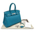 HERMES BIRKIN 30 TURQUOISE TOGO HAND BAG □R SHW 90295403 - PURPOSE
