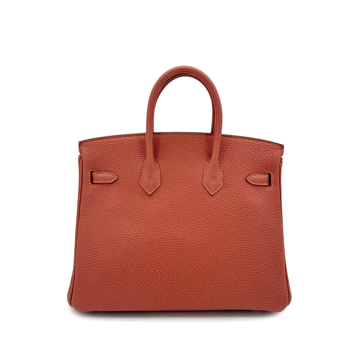 HERMES BIRKIN 25 ROSY TOGO HAND BAG □R SHW 90295405
