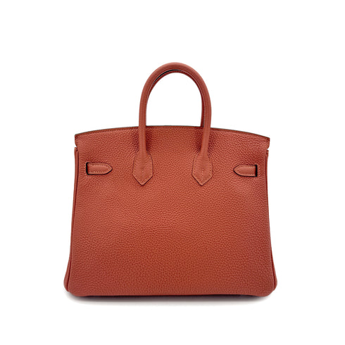 HERMES BIRKIN 25 ROSY TOGO HAND BAG □R SHW 90295405 - PURPOSE