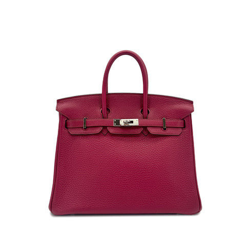 HERMES BIRKIN 25 RUBIS TOGO HAND BAG □N SHW 90295409 - PURPOSE