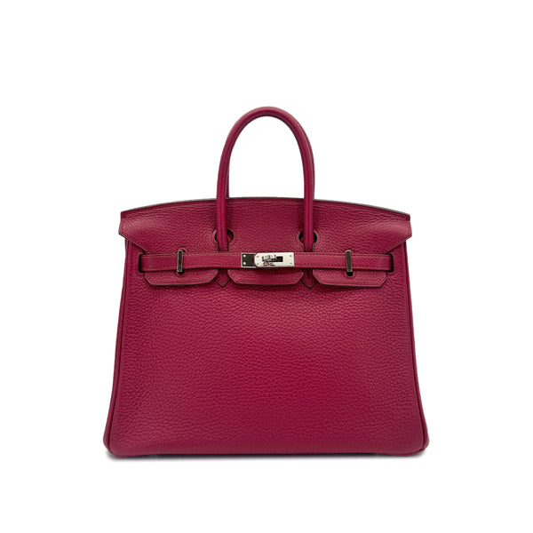 HERMES BIRKIN 25 RUBIS TOGO HAND BAG □N SHW 90295409 - PURPOSE