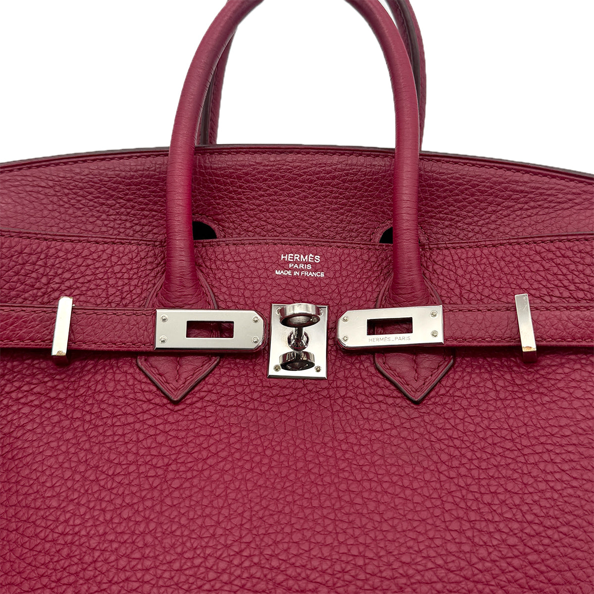HERMES BIRKIN 25 RUBIS TOGO HAND BAG □N SHW 90295409
