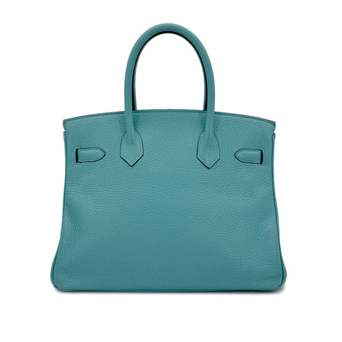 HERMES BIRKIN 30 BLEU SAINT CYR TAURILLON CLEMENCE HAND BAG T GHW 90295410 - PURPOSE