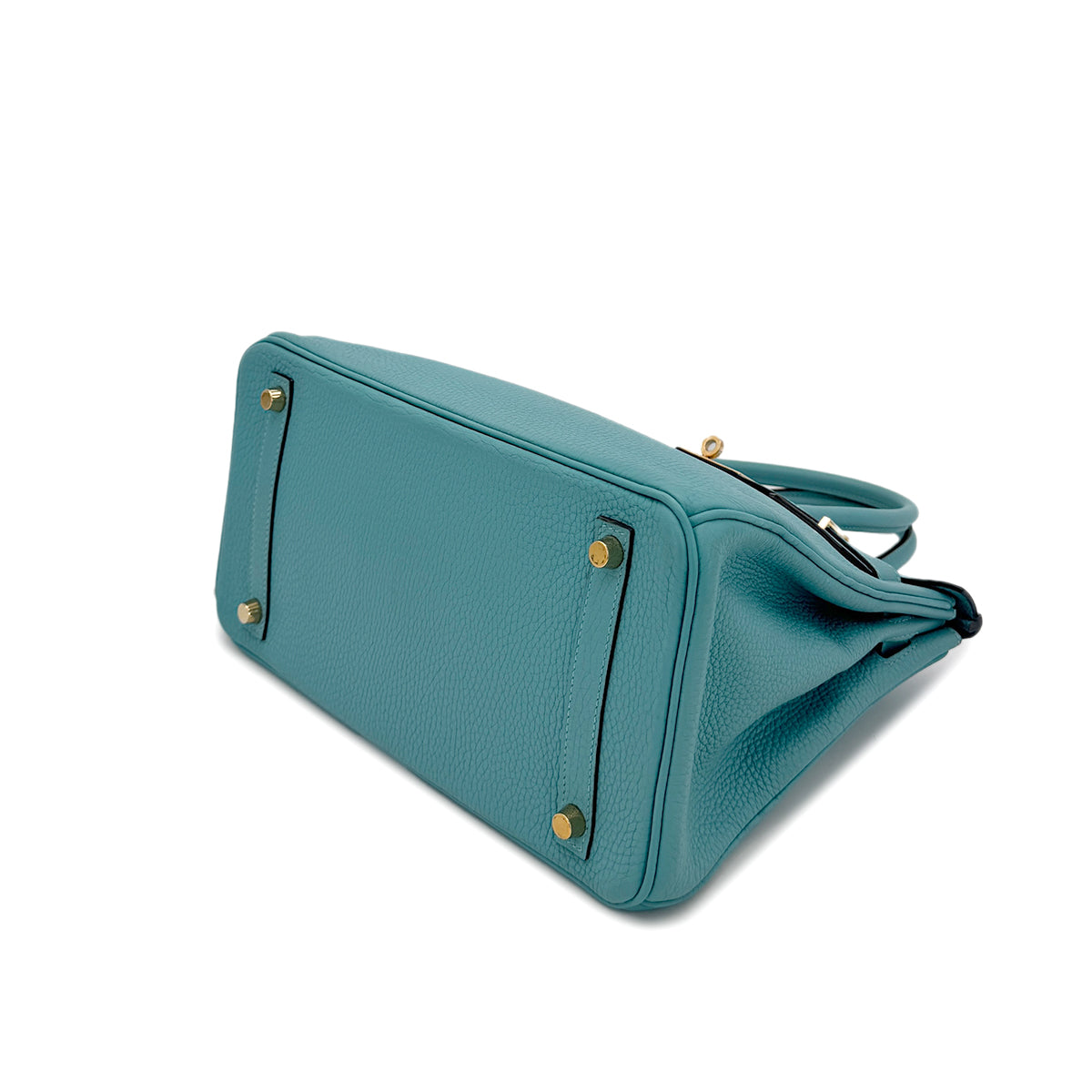 HERMES BIRKIN 30 BLEU SAINT CYR TAURILLON CLEMENCE HAND BAG T GHW 90295410
