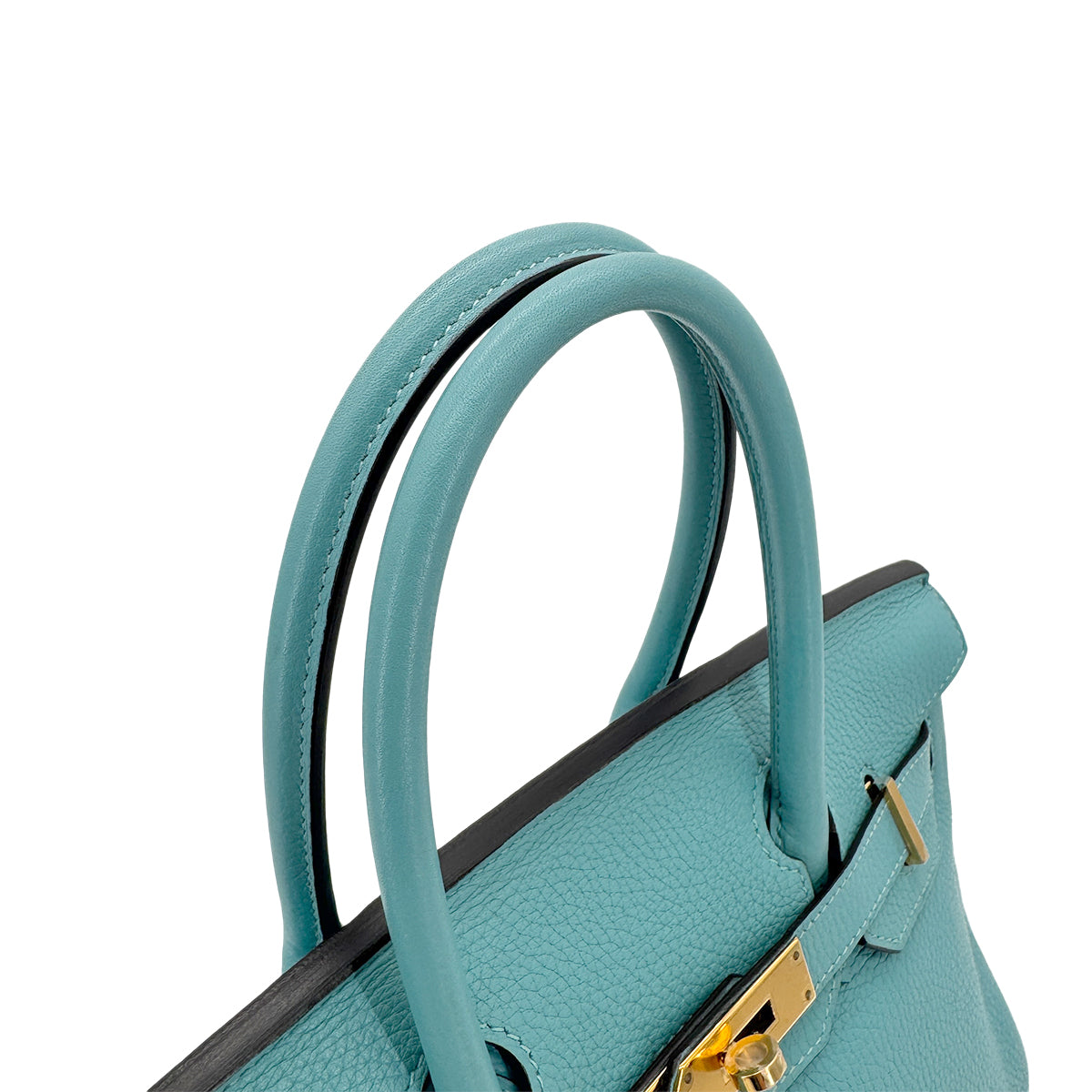 HERMES BIRKIN 30 BLEU SAINT CYR TAURILLON CLEMENCE HAND BAG T GHW 90295410