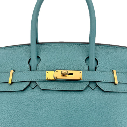 HERMES BIRKIN 30 BLEU SAINT CYR TAURILLON CLEMENCE HAND BAG T GHW 90295410 - PURPOSE