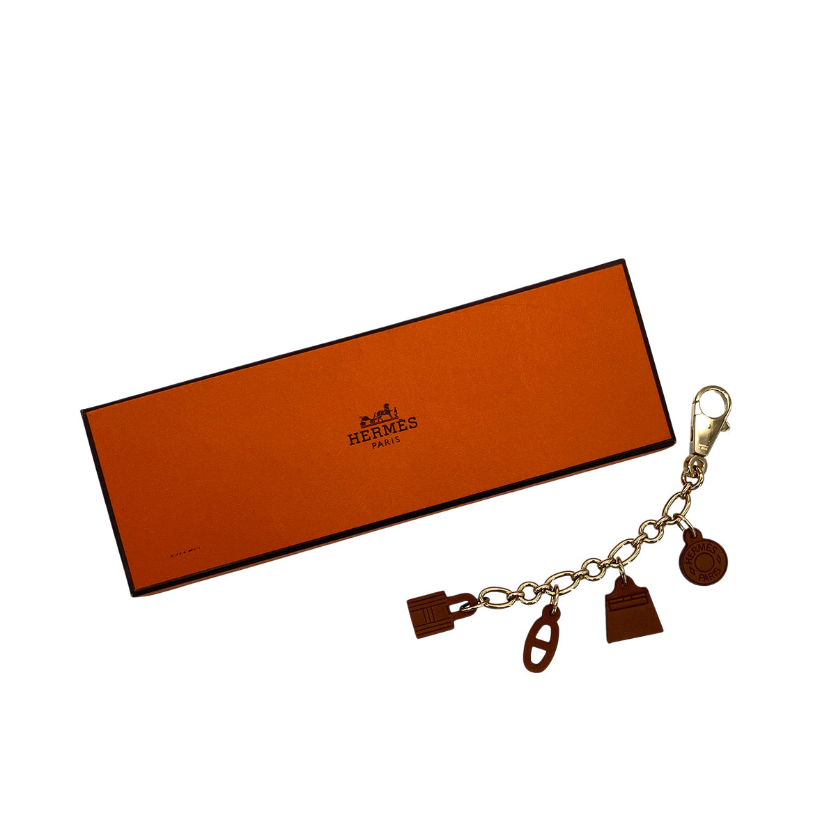 HERMES BAG CHARM AMULETTES 5 FAUVE VEAU BARENIA ACCESSORY 90295731