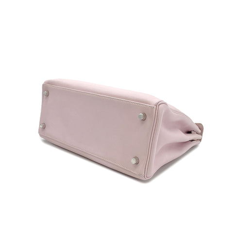 HERMES KELLY 28 RETOURNE ROSE DRAGEE VEAU SWIFT HAND SHOULDER BAG □K SHW 90295733 - PURPOSE