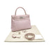 HERMES KELLY 28 RETOURNE ROSE DRAGEE VEAU SWIFT HAND SHOULDER BAG □K SHW 90295733 - PURPOSE