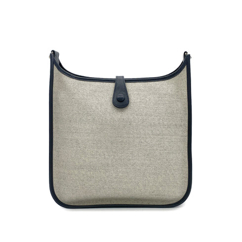 HERMES EVELYNE PM GRAPHITE BOXCALF TOILE H SHOULDER BAG □K 90295735 - PURPOSE