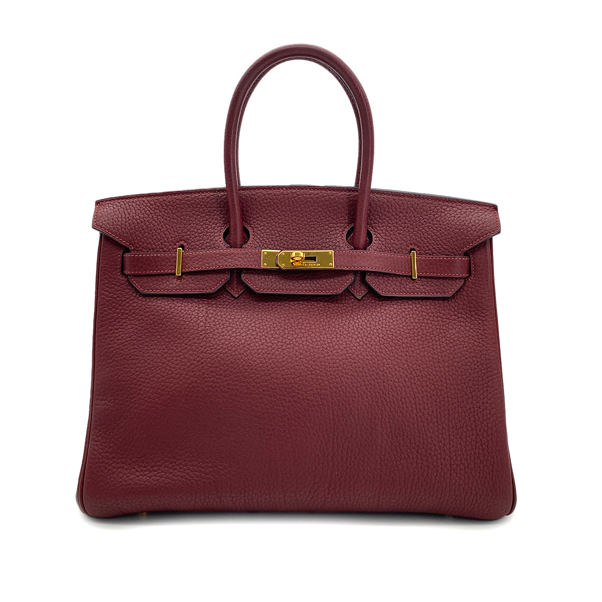 HERMES BIRKIN 35 ROUGE H TOGO HAND BAG □H GHW 90295737