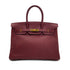 HERMES BIRKIN 35 ROUGE H TOGO HAND BAG □H GHW 90295737 - PURPOSE
