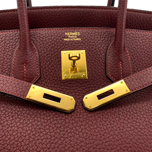 HERMES BIRKIN 35 ROUGE H TOGO HAND BAG □H GHW 90295737 - PURPOSE