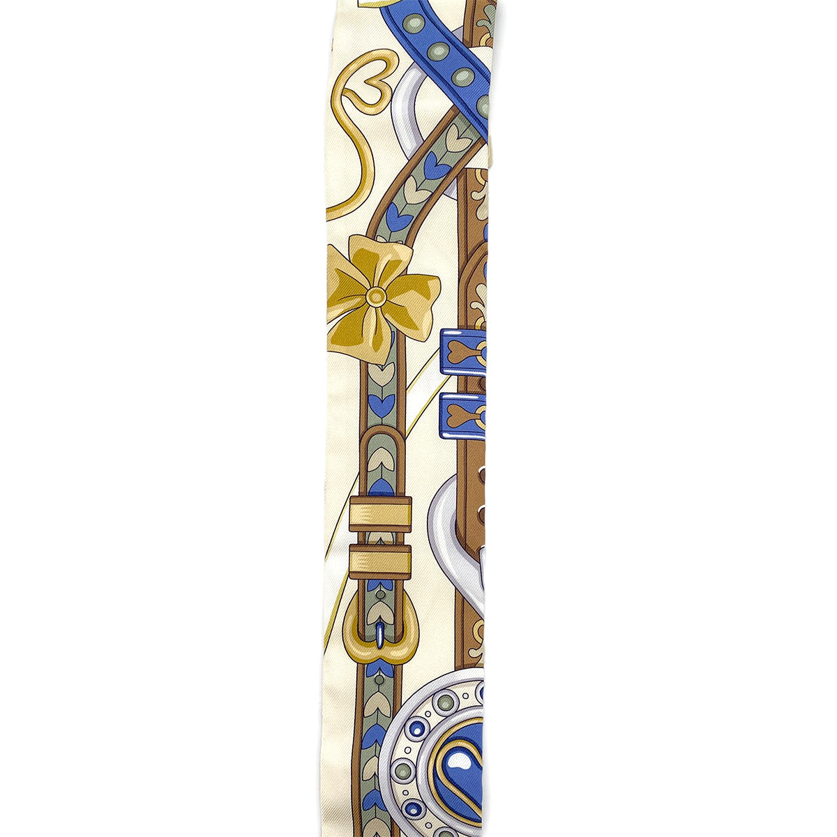HERMES TWILLY HARNAIS DE COEUR SCARF MULTICOLOR SILK 90295745