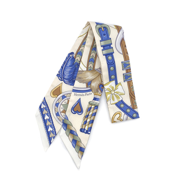 HERMES TWILLY HARNAIS DE COEUR SCARF MULTICOLOR SILK 90295746 - PURPOSE