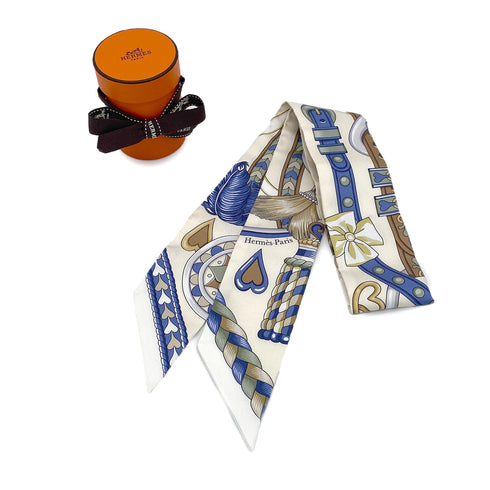 HERMES TWILLY HARNAIS DE COEUR SCARF MULTICOLOR SILK 90295746 - PURPOSE