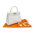 HERMES KELLY 28 RETOURNE WHITE BLEU JEAN VEAU EPSOM HAND SHOULDER BAG □I SHW 90295747 - PURPOSE