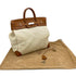 HERMES HAUT A COURROIES 45 FAUVE VEAU BARENIA CRINOLINE HAND BAG □B 90295749 - PURPOSE