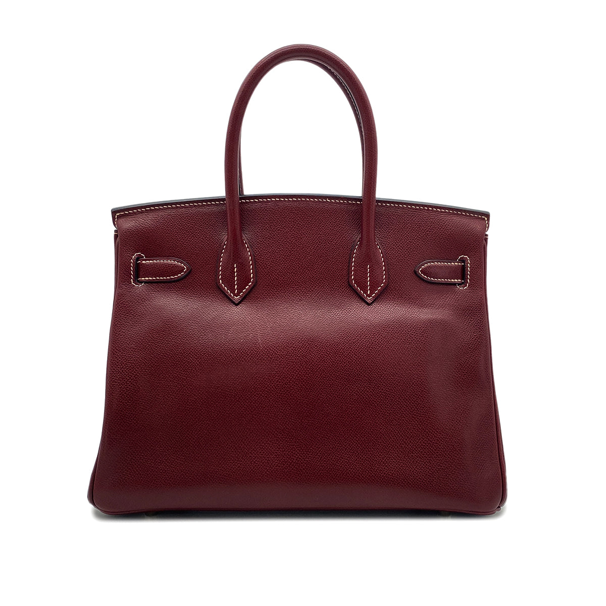 HERMES BIRKIN 30 ROUGE H LISSE HAND BAG □E SHW 90295751