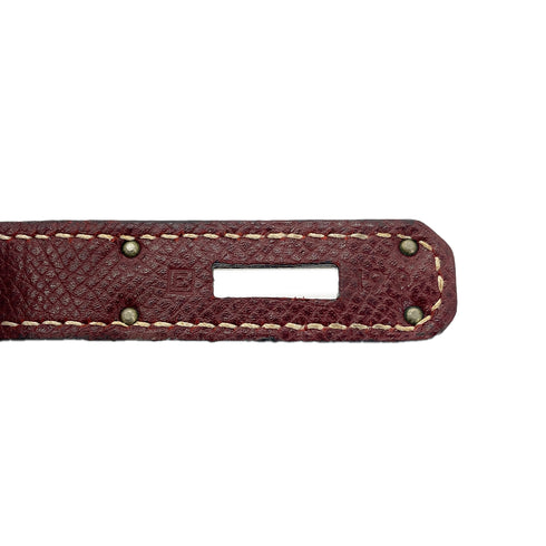 HERMES BIRKIN 30 ROUGE H LISSE HAND BAG □E SHW 90295751 - PURPOSE