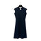 CHANEL VINTAGE COCOMARK SLEEVELESS DRESS BLACK NYLON 40 96C RTW 90295761