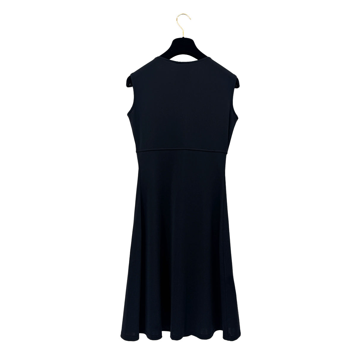 CHANEL VINTAGE COCOMARK SLEEVELESS DRESS BLACK NYLON 40 96C RTW 90295761