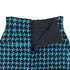 CHANEL JACKET SKIRT SET LOGO BUTTON BLUE BLACK WOOL 38 07A RTW 90295763