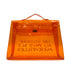 HERMES VINYL KELLY SOUVENIRDEL' EXPOSITION 1998 ORANGE VINYL HAND BAG 90295822 - PURPOSE