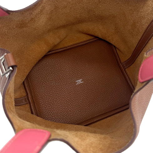 HERMES PICOTIN LOCK MM ECLAT GOLD ROSE AZALEE TAURILLON CLEMENCE HAND BAG C SHW 90295825 - PURPOSE