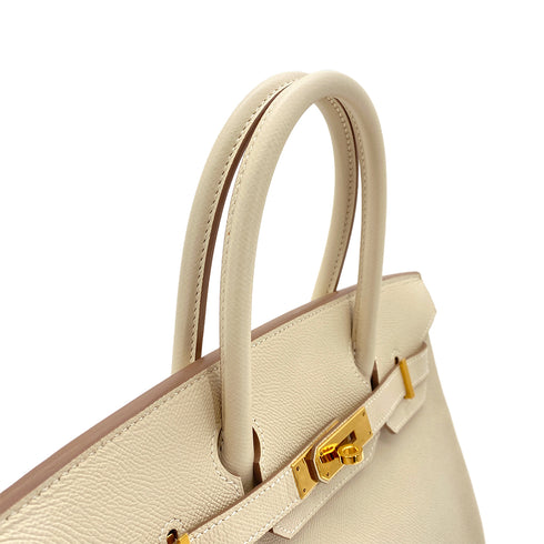 HERMES BIRKIN 30 CRAIE VEAU EPSOM HAND BAG A GHW 90295826 - PURPOSE