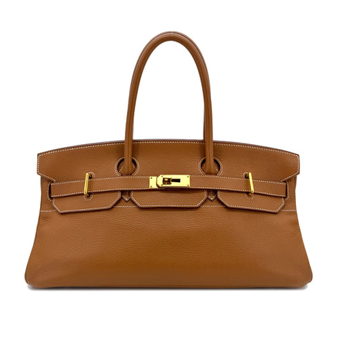 HERMES SHOULDER BIRKIN 42 GOLD TAURILLON CLEMENCE HAND BAG □K GHW 90295827