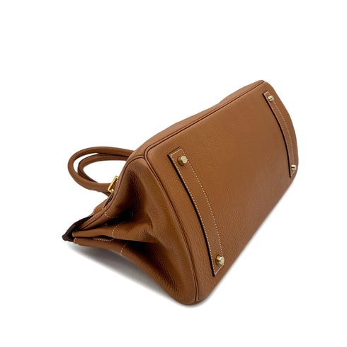 HERMES SHOULDER BIRKIN 42 GOLD TAURILLON CLEMENCE HAND BAG □K GHW 90295827