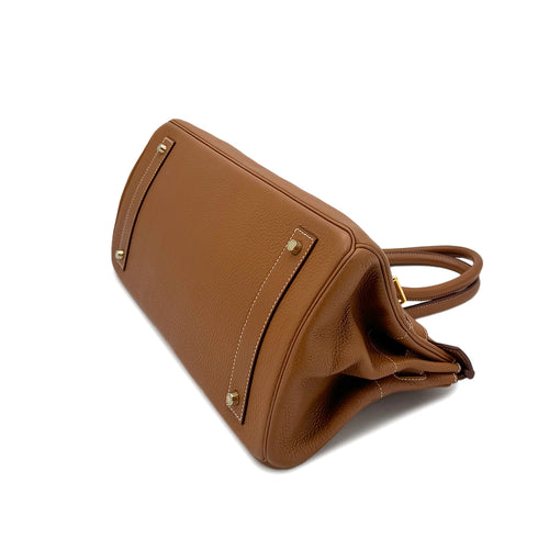 HERMES SHOULDER BIRKIN 42 GOLD TAURILLON CLEMENCE HAND BAG □K GHW 90295827