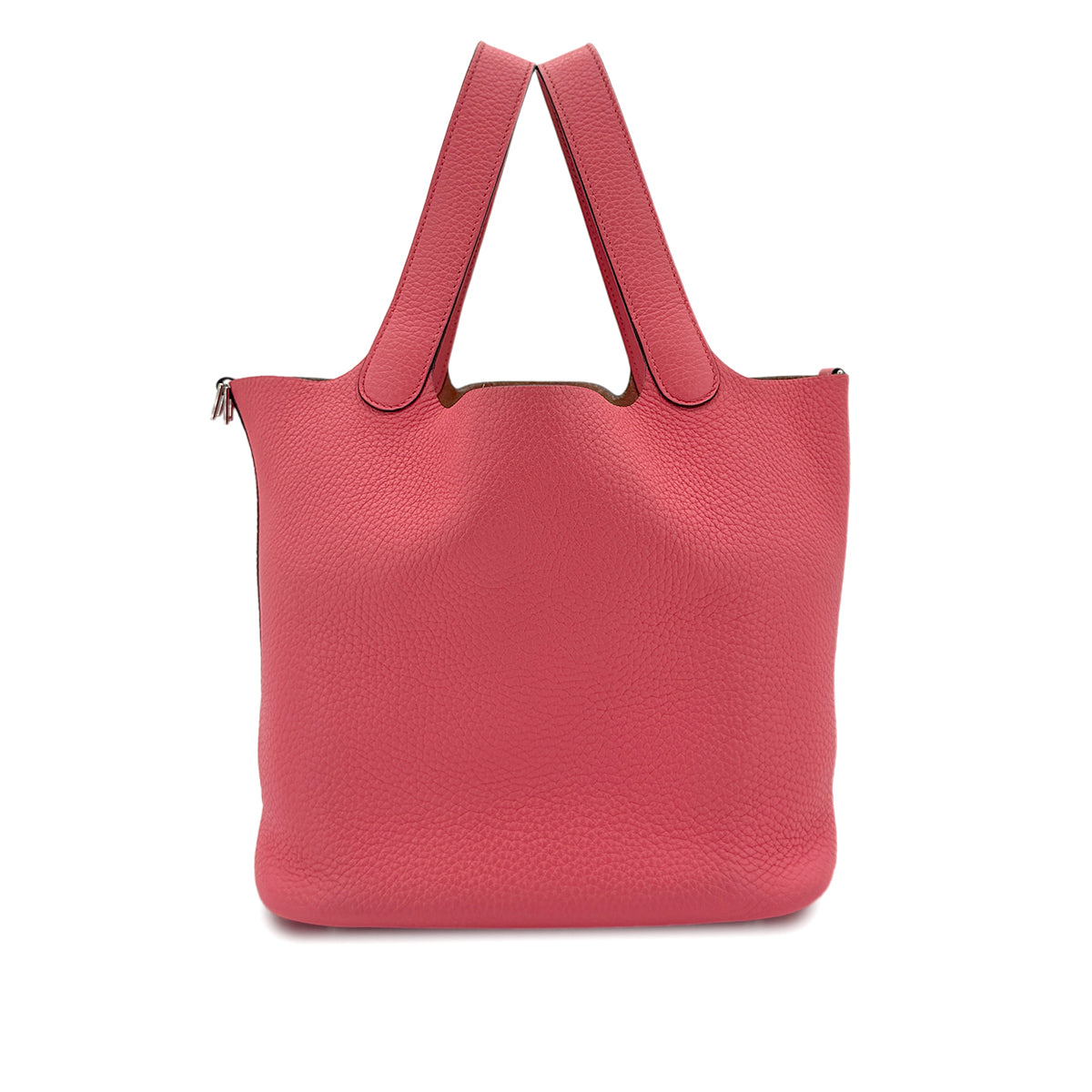 HERMES PICOTIN LOCK MM ROSE AZALEE TAURILLON CLEMENCE HAND BAG Y SHW 90295828