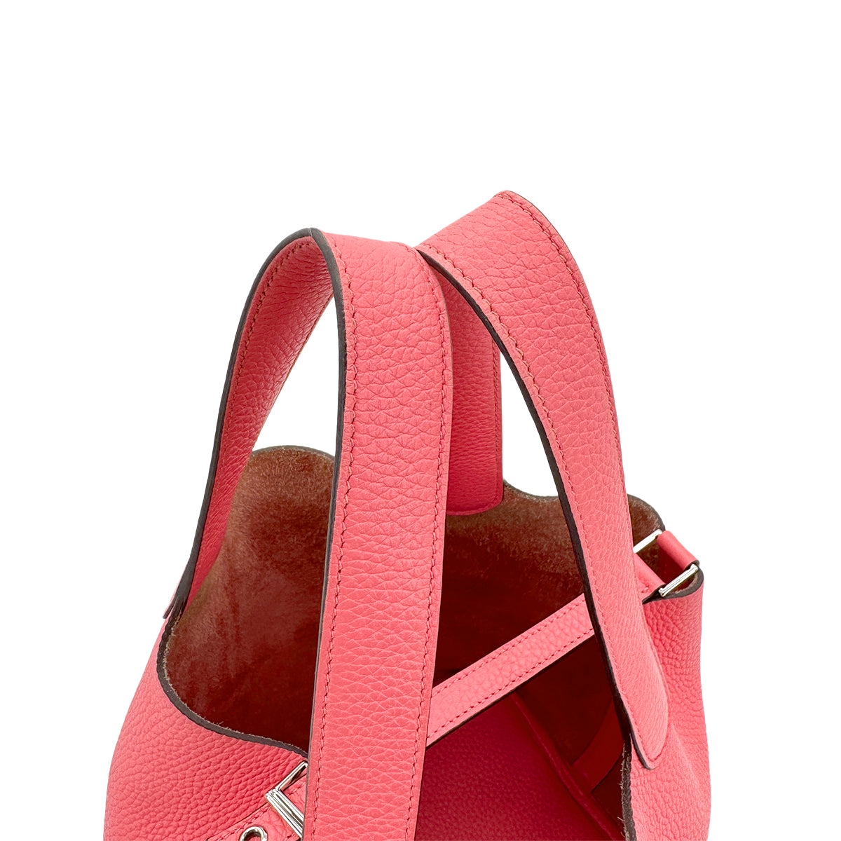 HERMES PICOTIN LOCK MM ROSE AZALEE TAURILLON CLEMENCE HAND BAG Y SHW 90295828