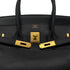 HERMES BIRKIN 35 BLACK BOXCALF HAND BAG □F GHW 90295831 - PURPOSE