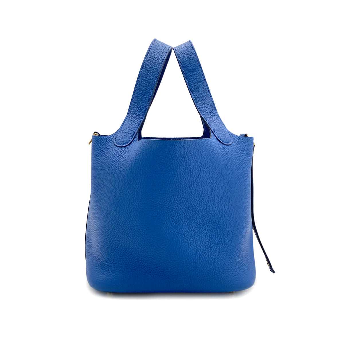 HERMES PICOTIN LOCK PM BLUE FRANCE TAURILLON MAURICE HAND BAG Z GHW 90295832