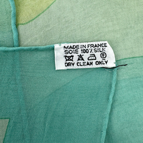 HERMES CARRE 90 SCARF LES CAPUCINES GREEN SILK 90295836 - PURPOSE