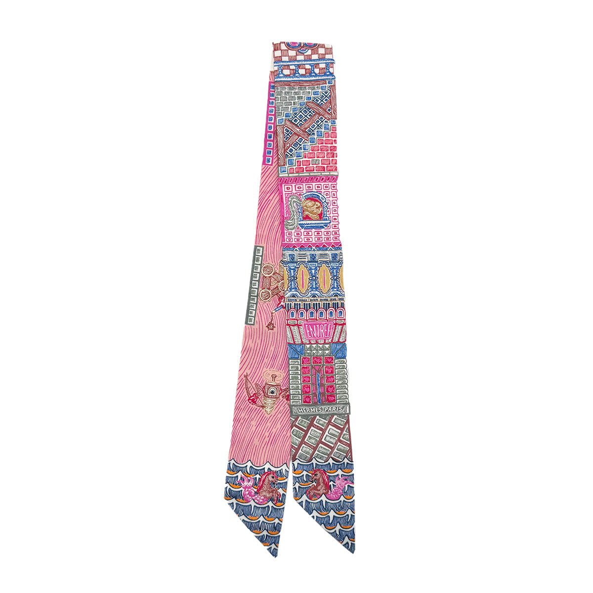 HERMES TWILLY SUPER SILK QUEST SCARF MULTICOLOR SILK 90295840