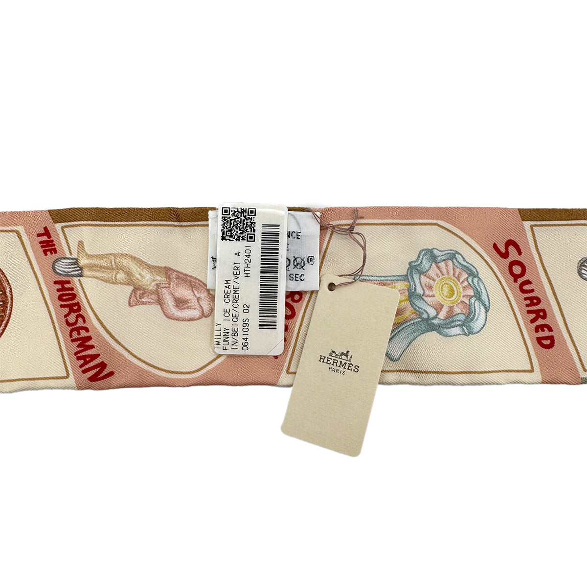 HERMES TWILLY FUNNY ICE CREAM SCARF MULTICOLOR SILK 90295841