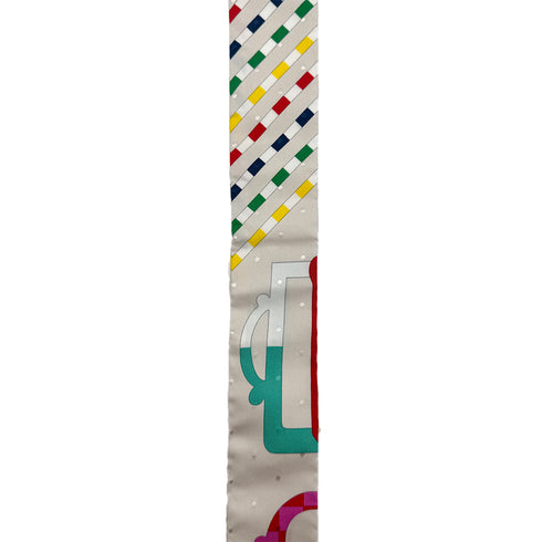 HERMES TWILLY BOUCLERIE MODERNE SCARF MULTICOLOR SILK 90295842 - PURPOSE