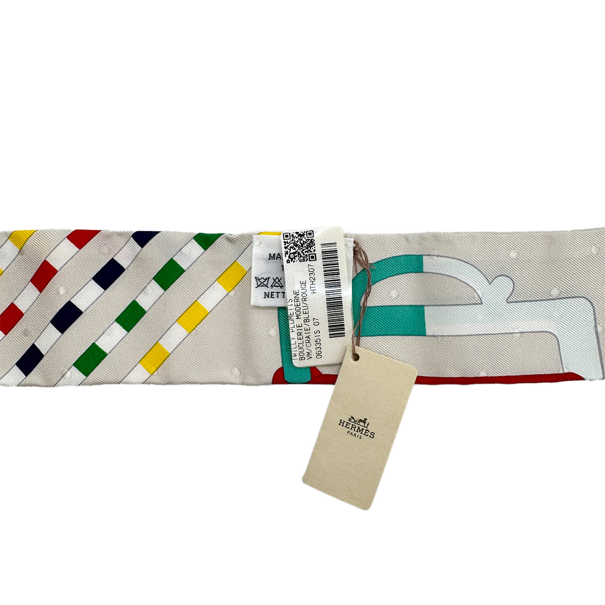 HERMES TWILLY BOUCLERIE MODERNE SCARF MULTICOLOR SILK 90295842