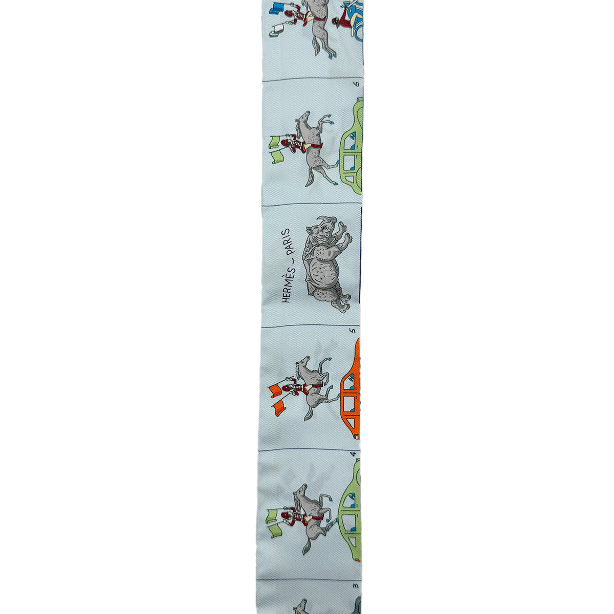 HERMES TWILLY HERMES PARADE SCARF MULTICOLOR SILK 90295843