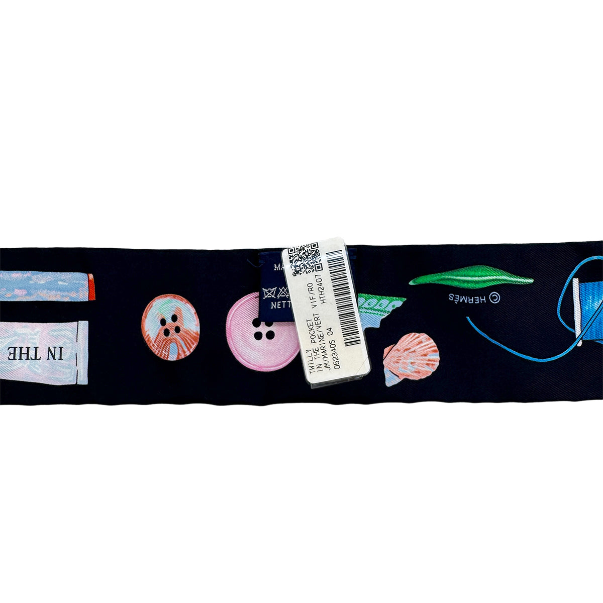 HERMES TWILLY IN THE POCKET SCARF MULTICOLOR SILK 90295847