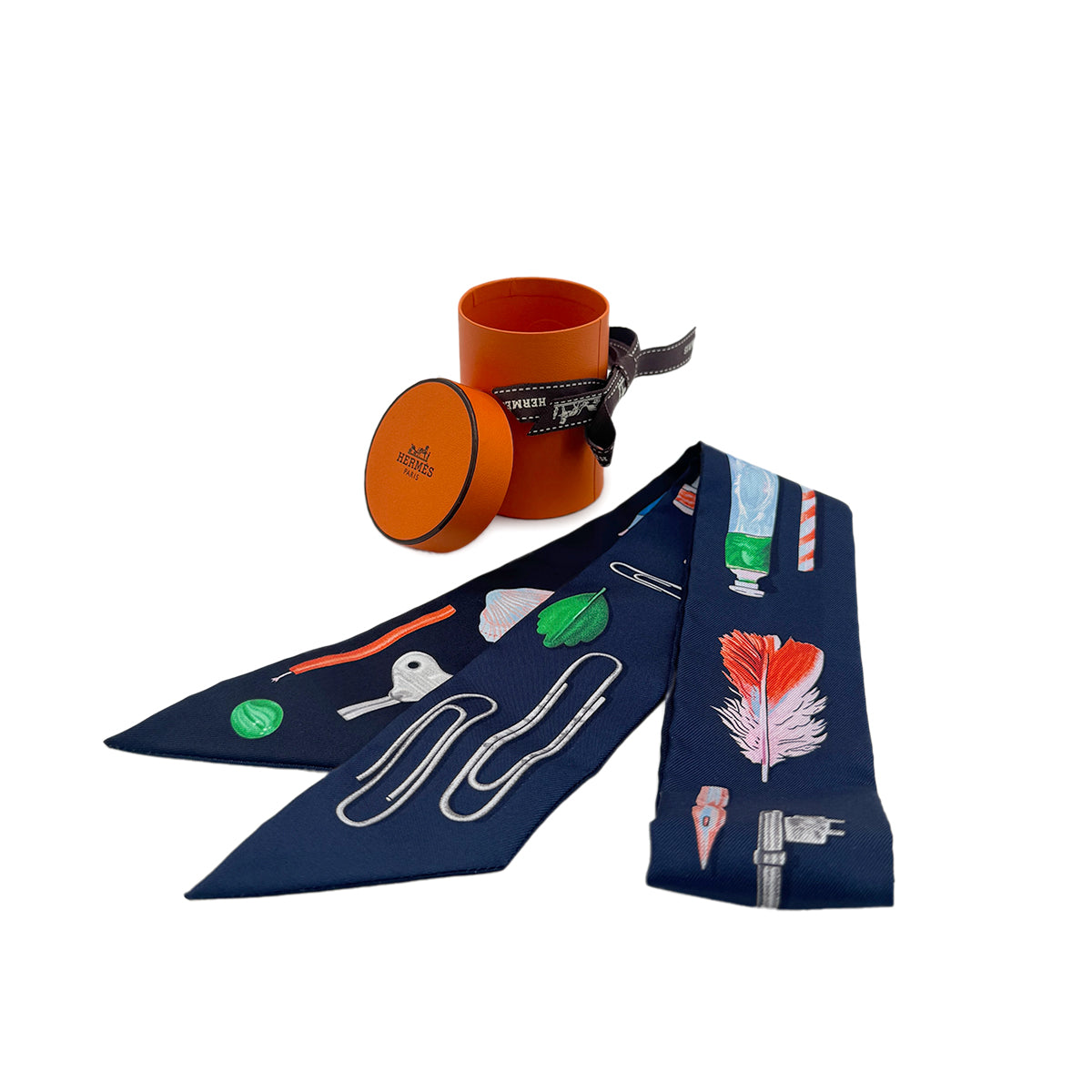 HERMES TWILLY IN THE POCKET SCARF MULTICOLOR SILK 90295847
