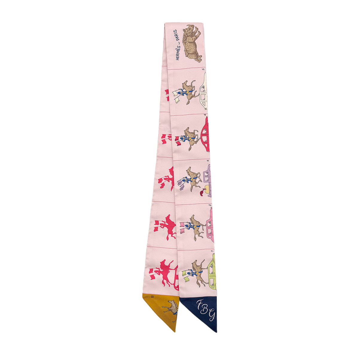 HERMES TWILLY HERMES PARADE SCARF MULTICOLOR SILK 90295848