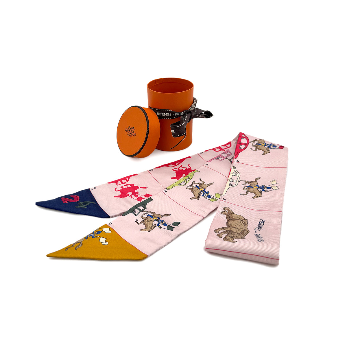 HERMES TWILLY HERMES PARADE SCARF MULTICOLOR SILK 90295848