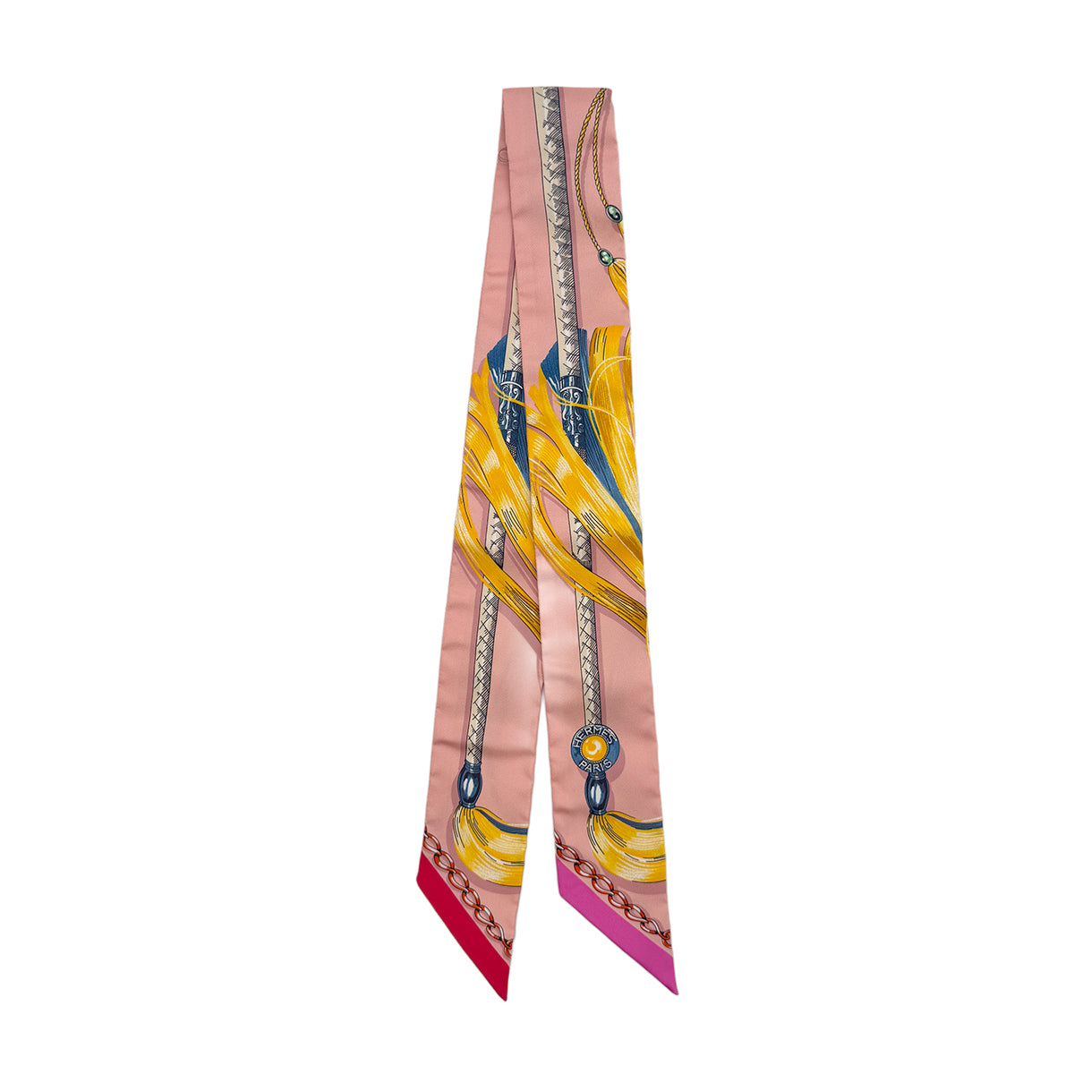 HERMES TWILLY CAVALCADES SCARF MULTICOLOR SILK 90295849